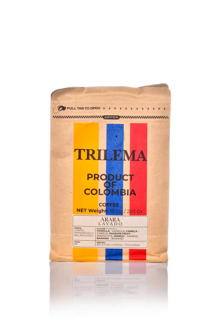 trilema cafe arara lavado paquete 283gr