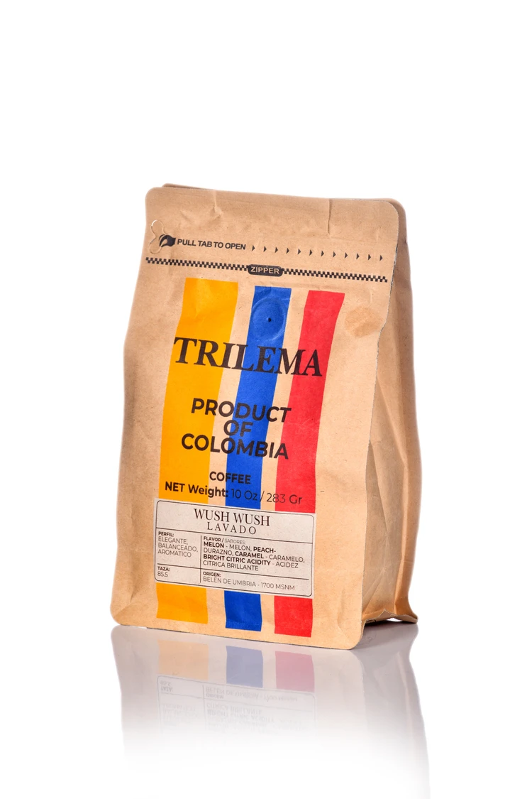 trilema cafe wush wush lavado paquete 283gr 2
