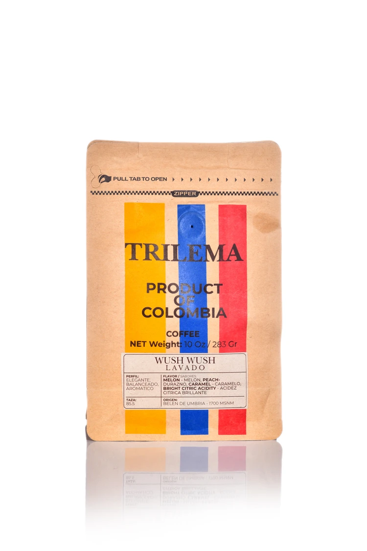 trilema cafe wush wush lavado paquete 283gr