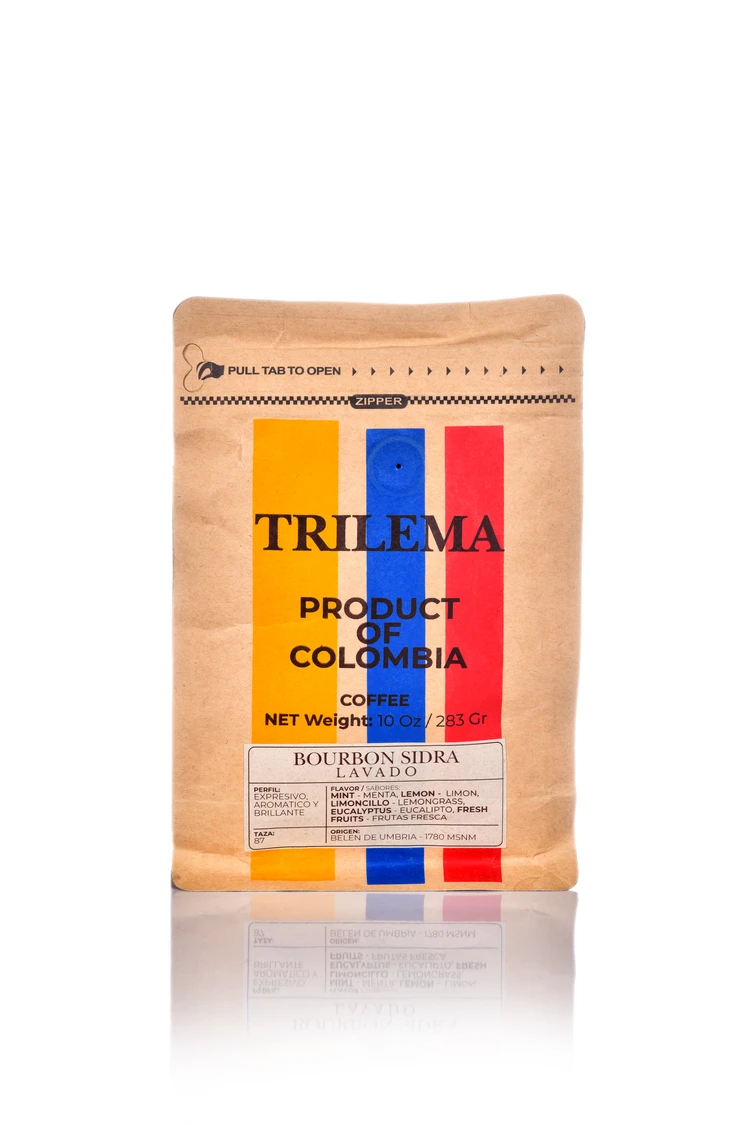 trilema cafe bourbon sidra lavado paquete 283gr