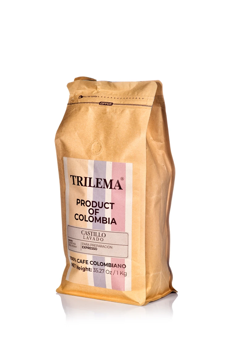 trilema cafe castillo lavado paquete 1kg 1