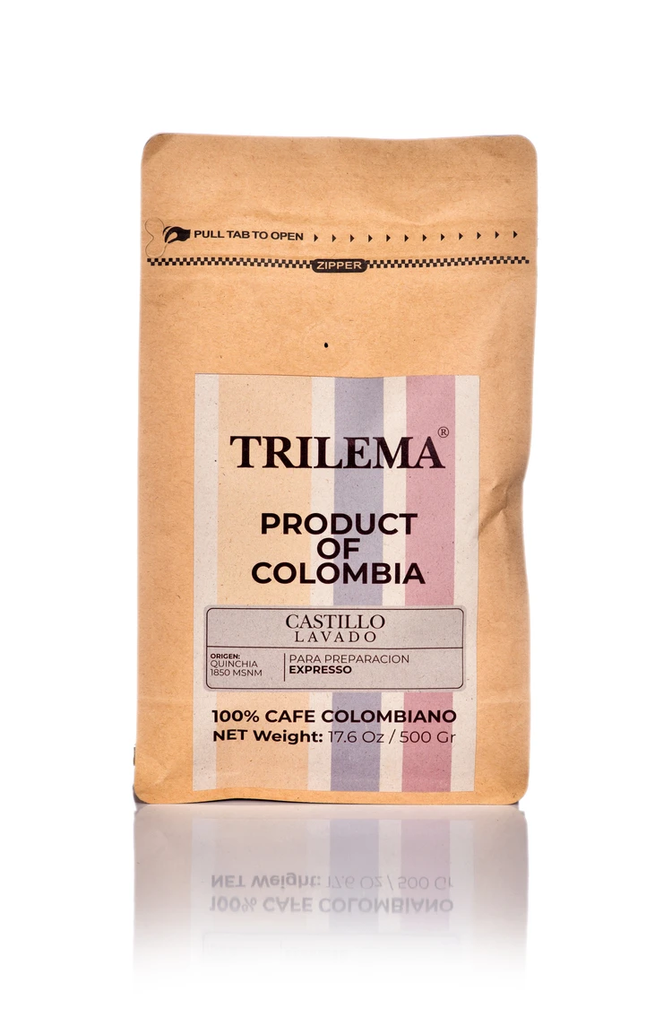 trilema cafe castillo lavado paquete 500gr