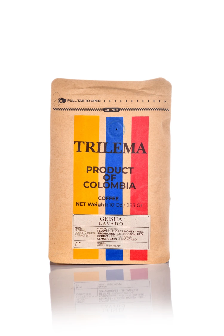 trilema cafe geisha lavado paquete 283gr