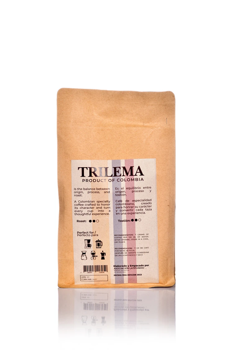 trilema cafe castillo lavado paquete 500gr 2