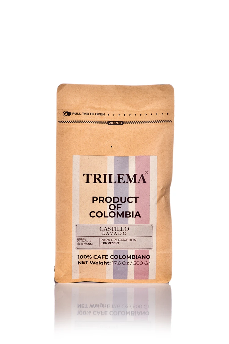 trilema cafe castillo lavado paquete 500gr